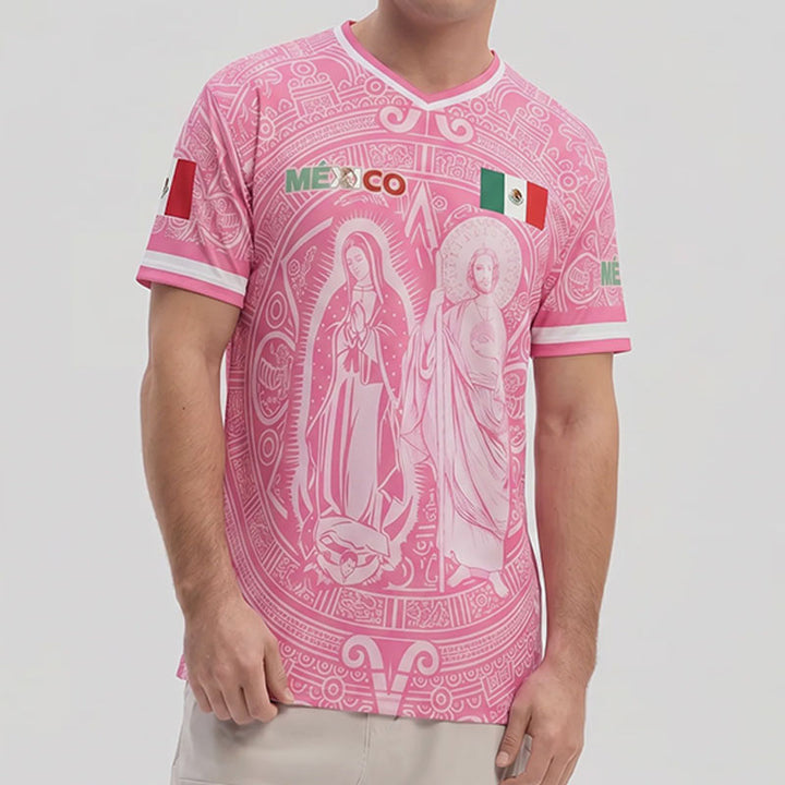 V-neck breathable soccer jersey