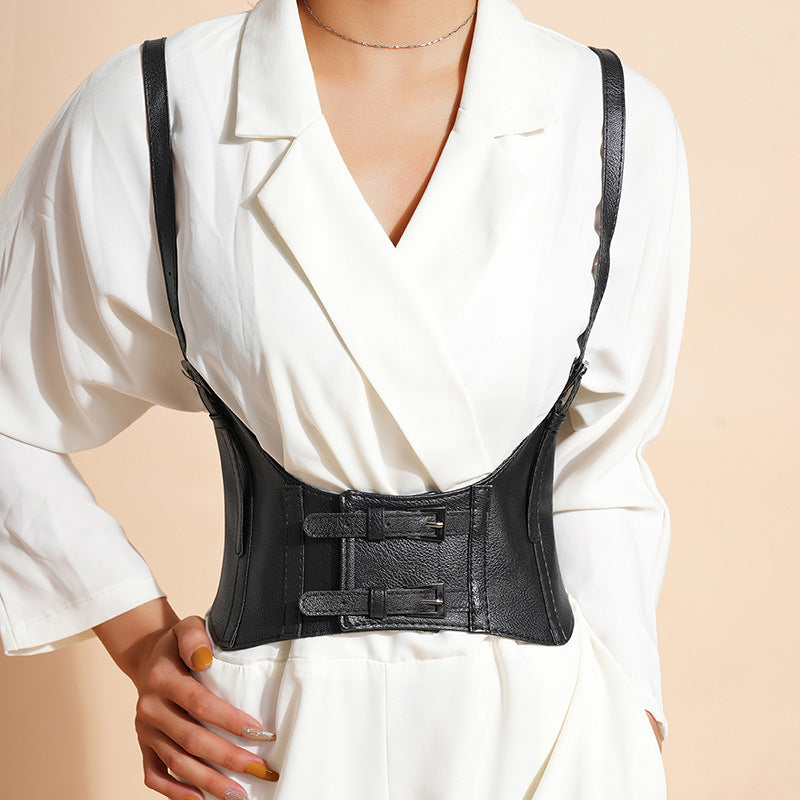 Punk-style suspender waist belt