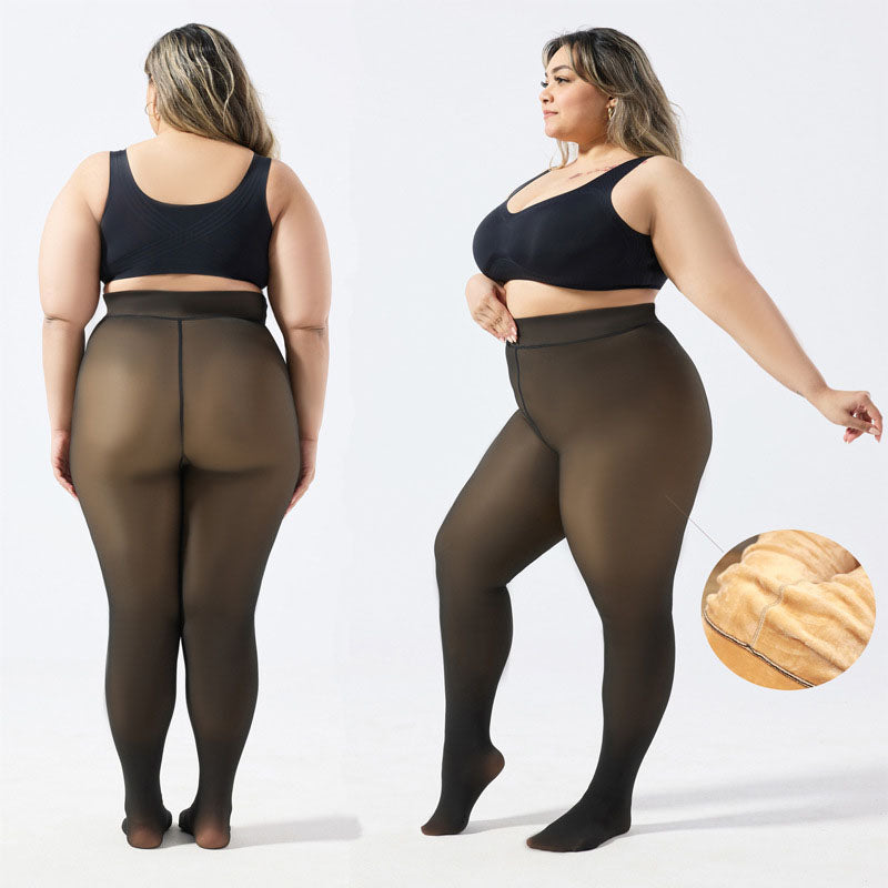 High-waisted stretchy breathable and warm pantyhose