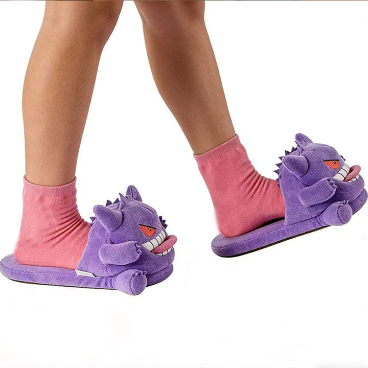 Cartoon Ghost Plush Home Slippers
