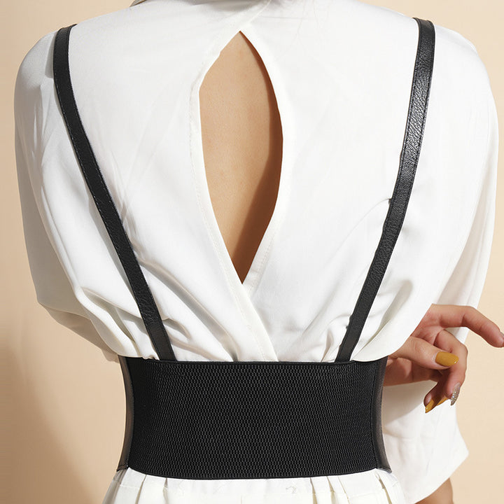 Punk-style suspender waist belt