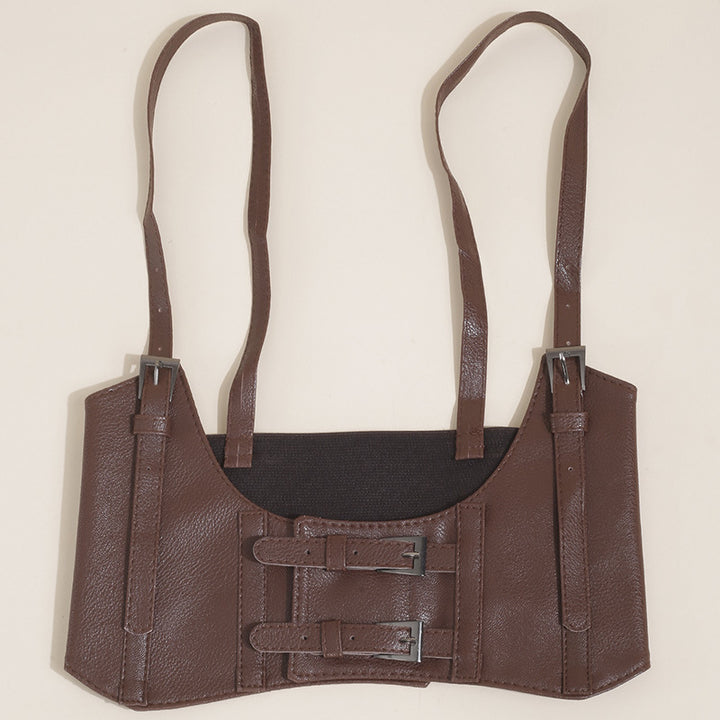 Punk-style suspender waist belt