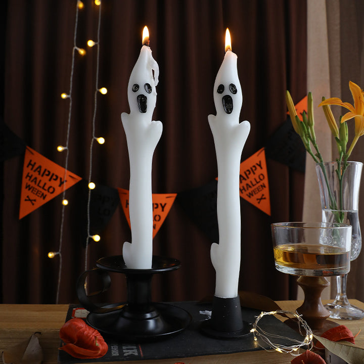 Halloween Creative Ghost Sculpture Long Candle