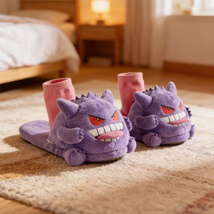 Cartoon Ghost Plush Home Slippers