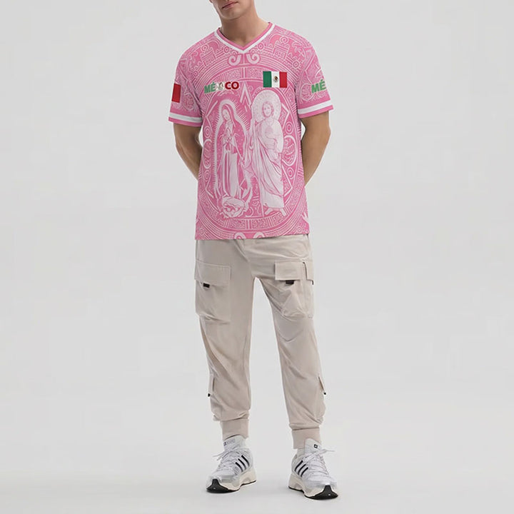 V-neck breathable soccer jersey