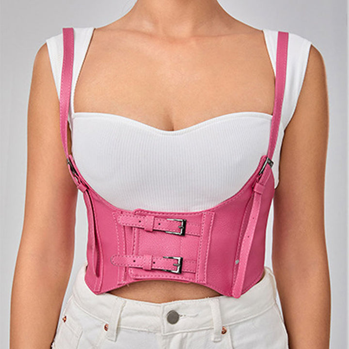 Punk-style suspender waist belt