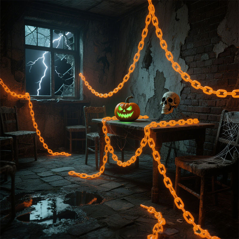 Halloween party decorations glowing chain lights