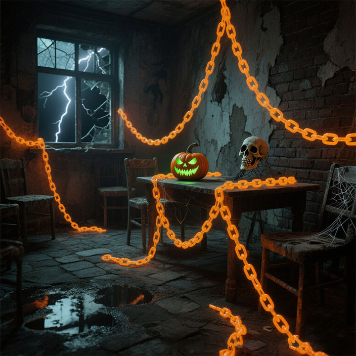 Halloween party decorations glowing chain lights