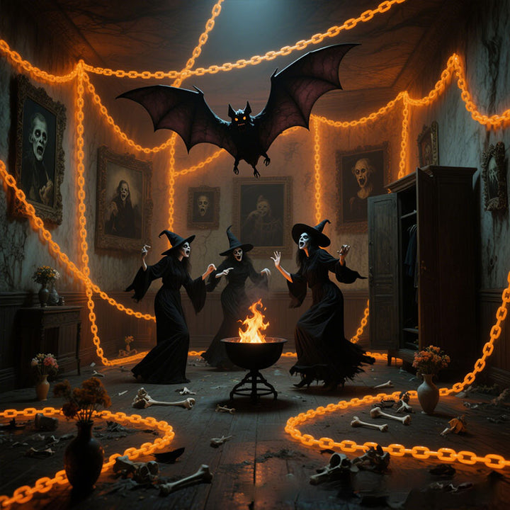 Halloween party decorations glowing chain lights