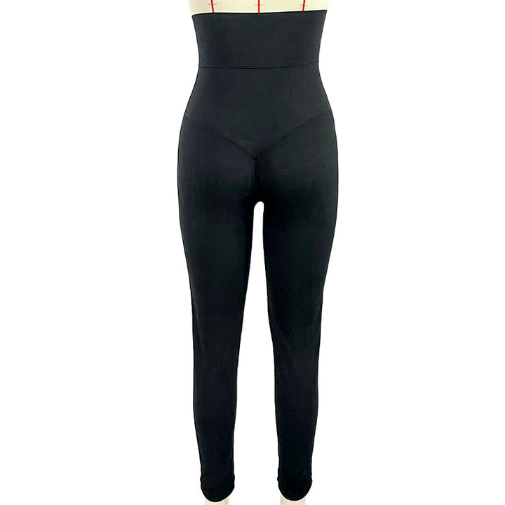 Zipper-waist shaping leggings