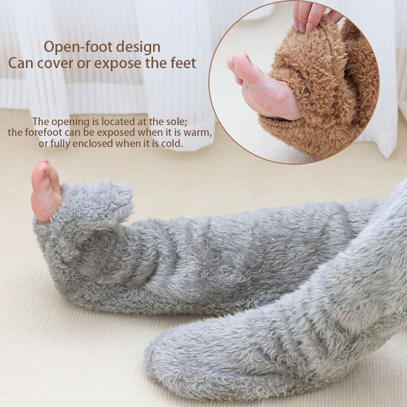 Plush over-the-knee socks
