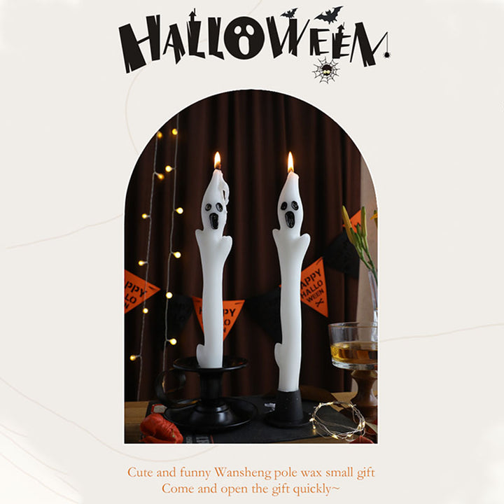 Halloween Creative Ghost Sculpture Long Candle