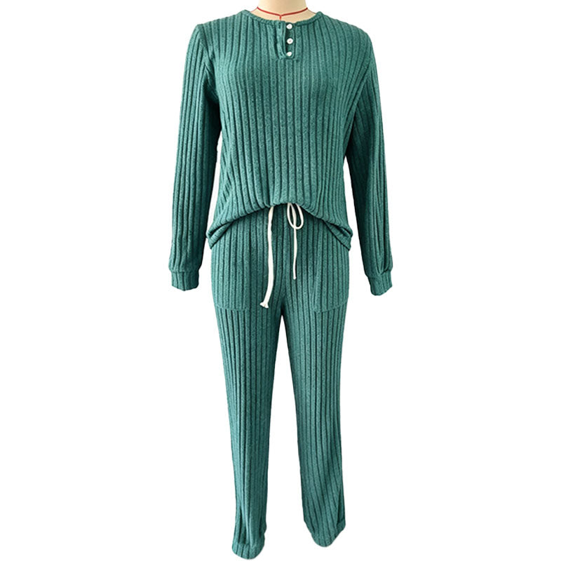 Casual Ribbed Tracksuit