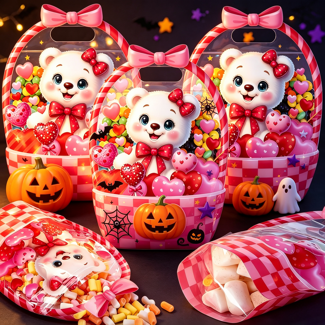Halloween Pumpkin Candy Treat Bag