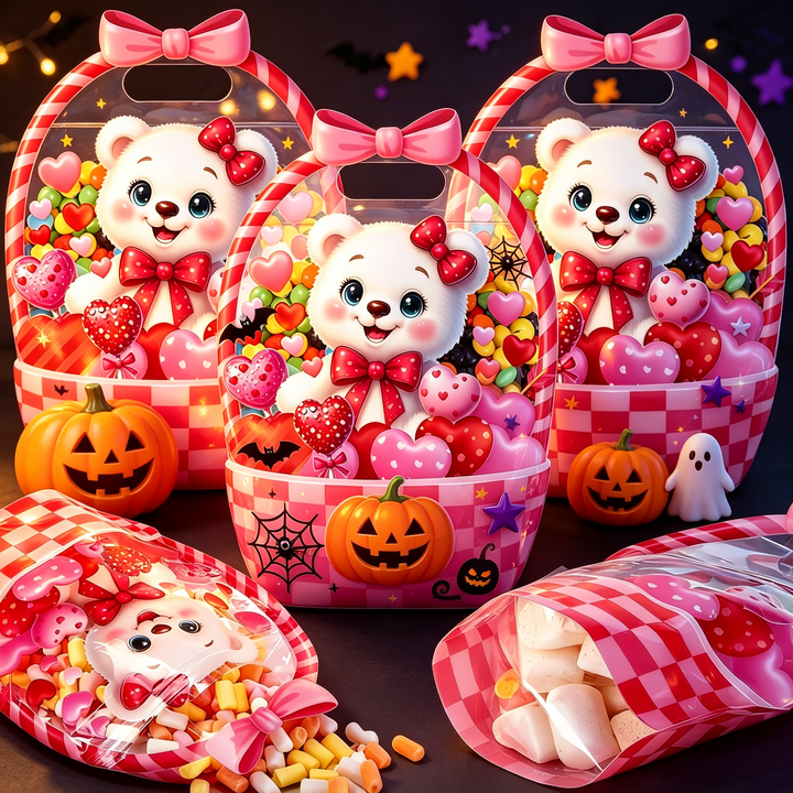 Halloween Pumpkin Candy Treat Bag