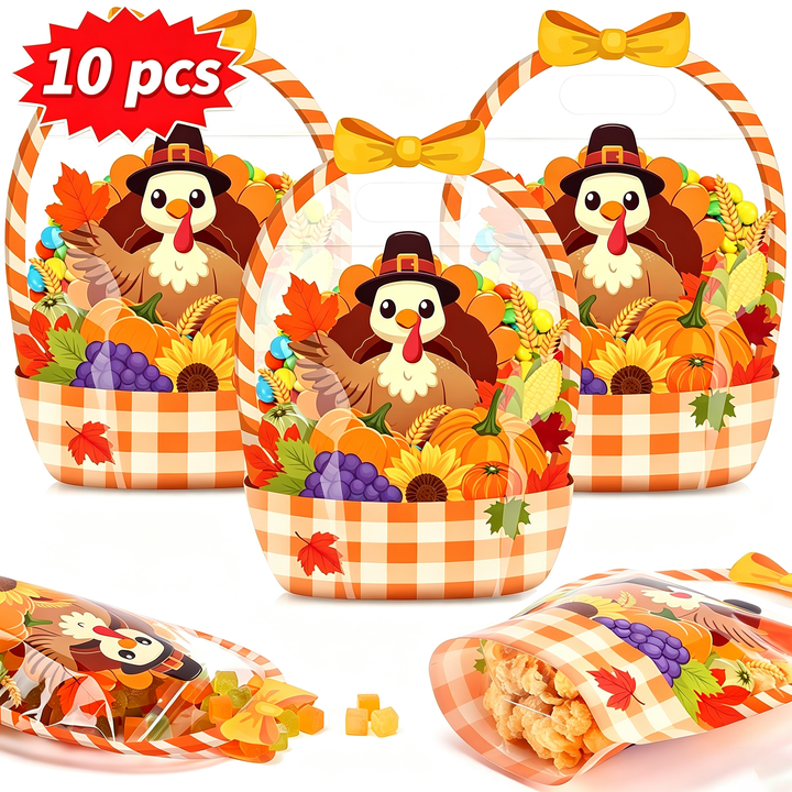 Halloween Pumpkin Candy Treat Bag