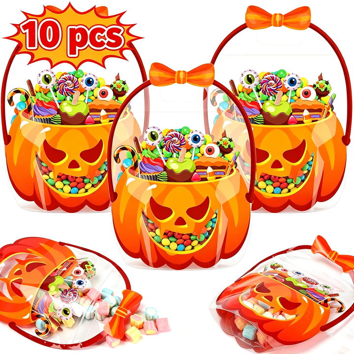 Halloween Pumpkin Candy Treat Bag