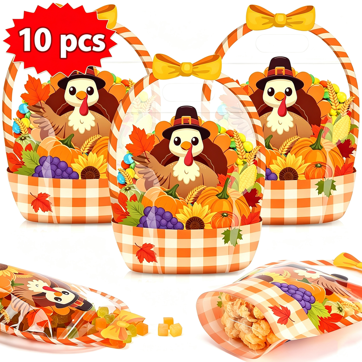 Halloween Pumpkin Candy Treat Bag