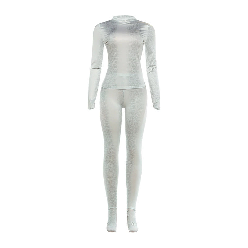 Wild Curve Long Sleeve Bodycon Set