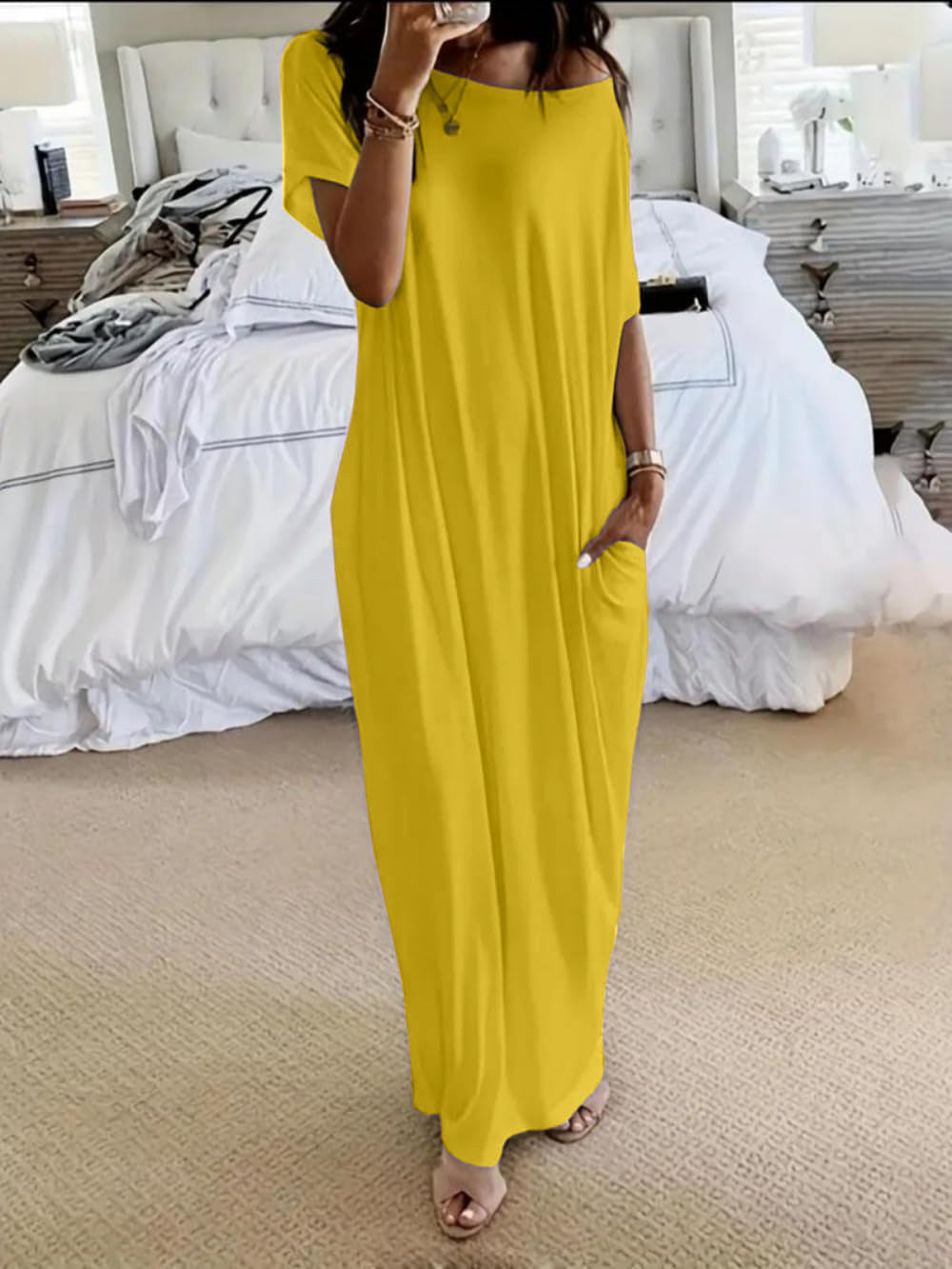 oversized asymmetrical dress Oversized Lantern Sleeve Dress with Asymmetrical Hemline Gothic Insp SimpleModerne
