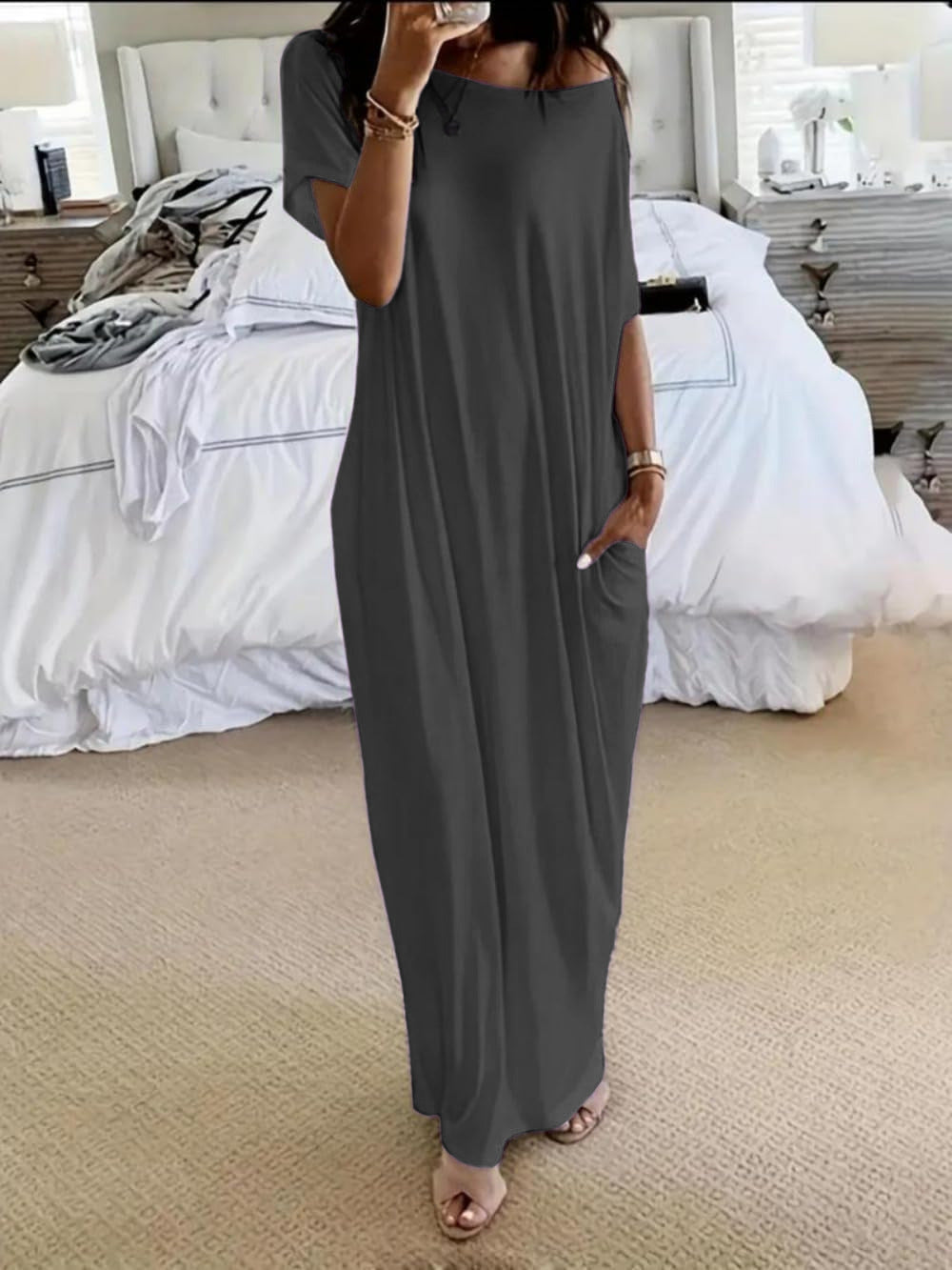 oversized asymmetrical dress Colors Dress 3714 - Long Mirrored Organza Sheath Dress