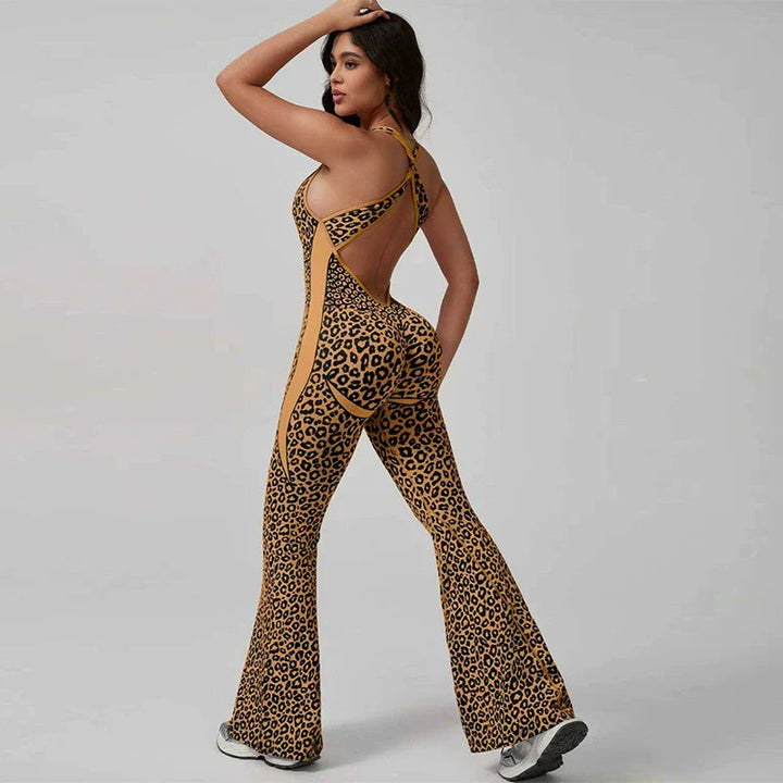 Leopard Polka Dot Yoga Suit