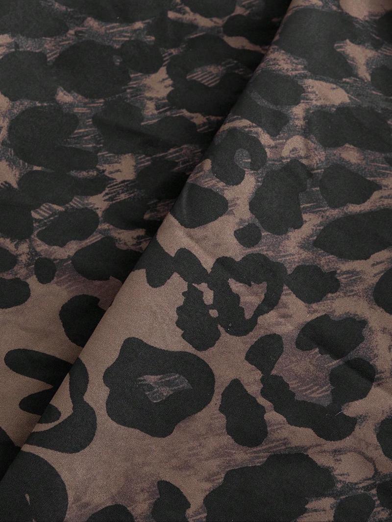 Leopard Print Cargo Wide Leg Pants
