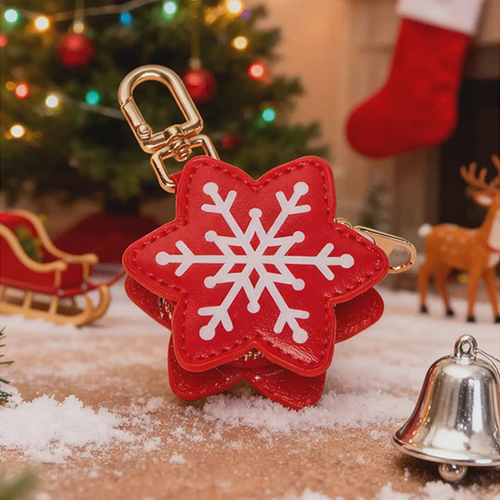 Festive Mini Storage Pouch Keychain