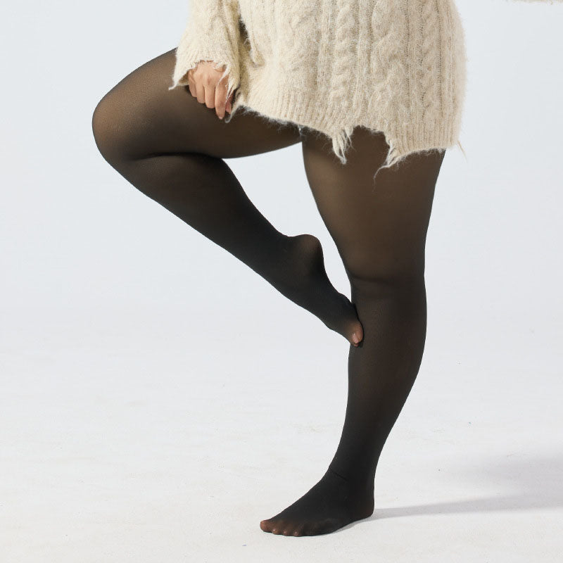 High-waisted stretchy breathable and warm pantyhose
