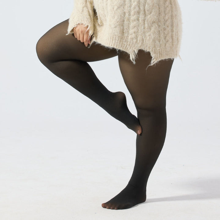 High-waisted stretchy breathable and warm pantyhose
