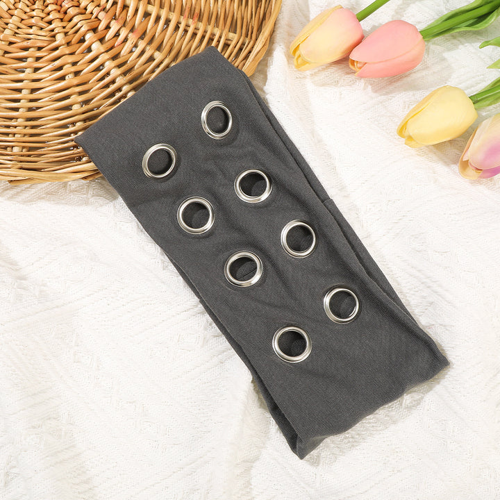 Y2K Punk-Style Eyelet Stretch Hairband