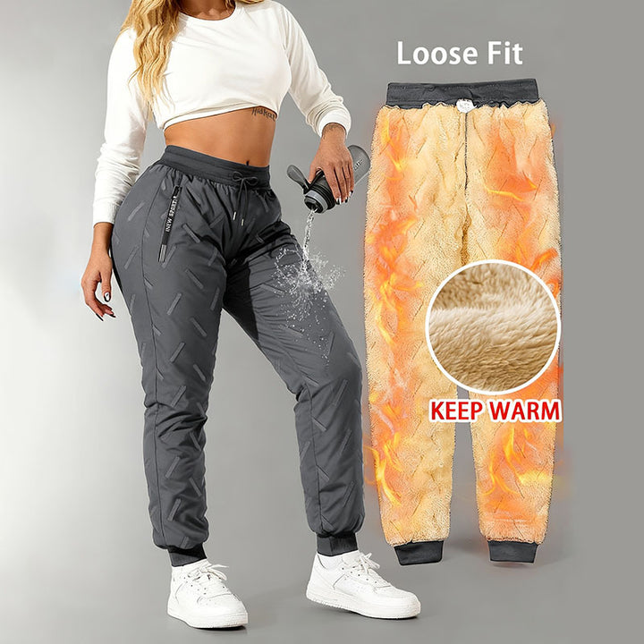 Thickened warm fleece pants
