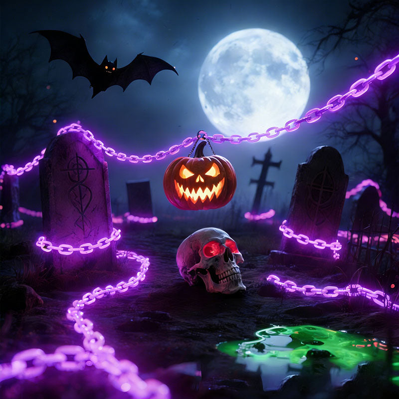 Halloween party decorations glowing chain lights