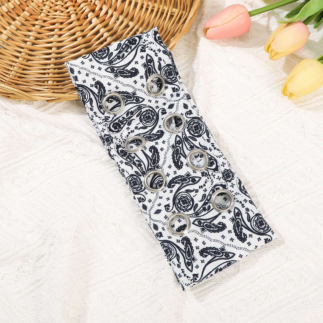 Y2K Punk-Style Eyelet Stretch Hairband