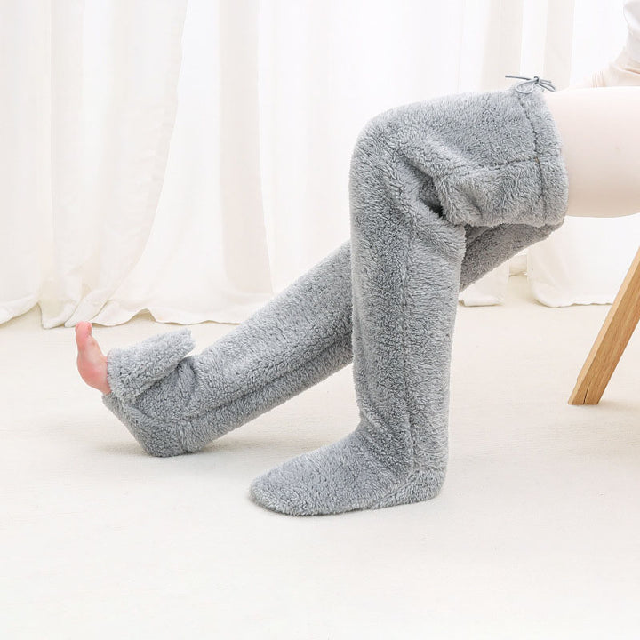 Plush over-the-knee socks