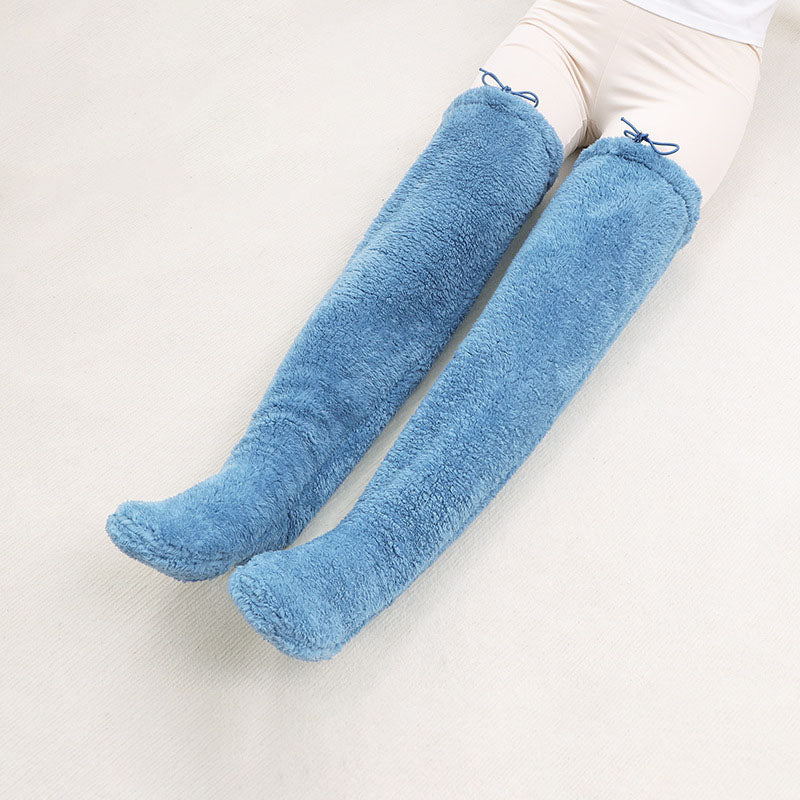 Plush over-the-knee socks