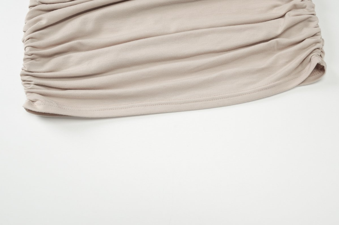 Relaxed Draped Off-Shoulder Dress