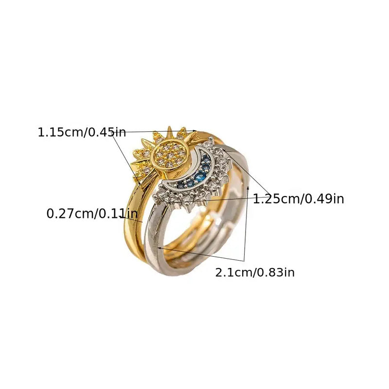 Sun Moon Star Themed Matching Jewelry Kit